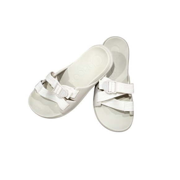 Chaco Chillos Women's Slide Size 8 Beige Sports Sandals Sparrow - Picture 3 of 9